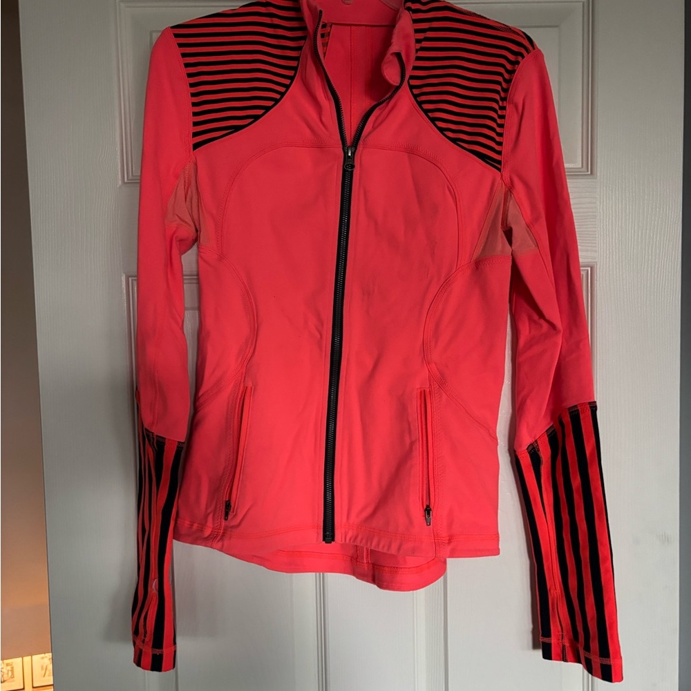 Lululemon Athletica Orange and Black Define Jacket